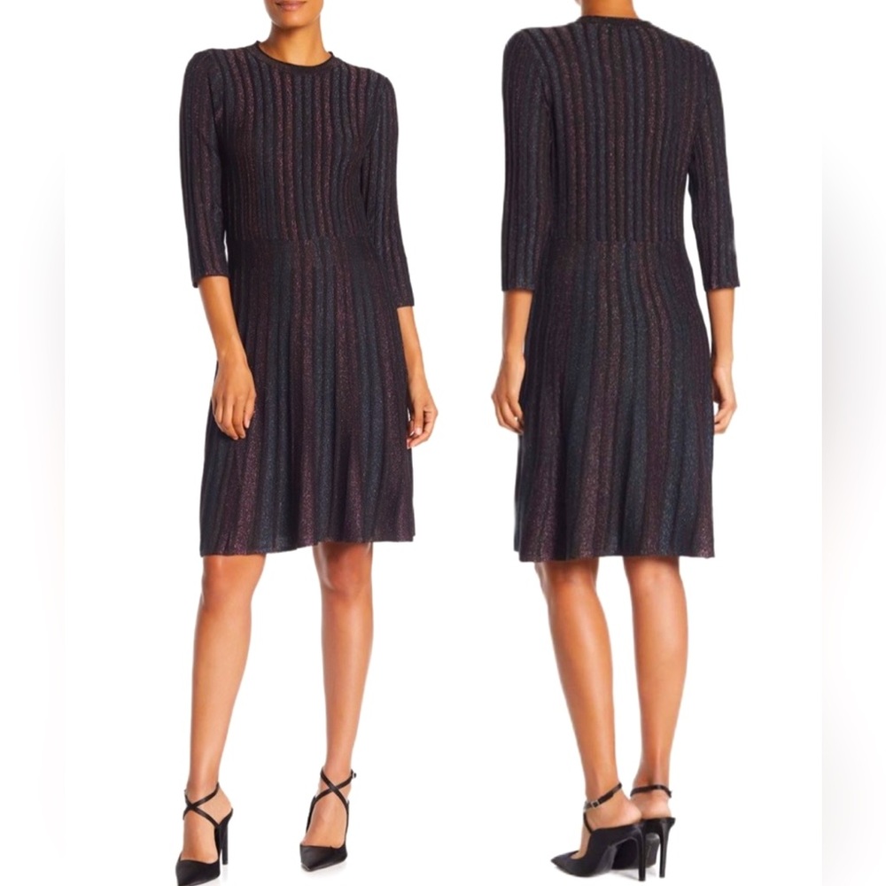Nanette Lepore Black Midi Dress